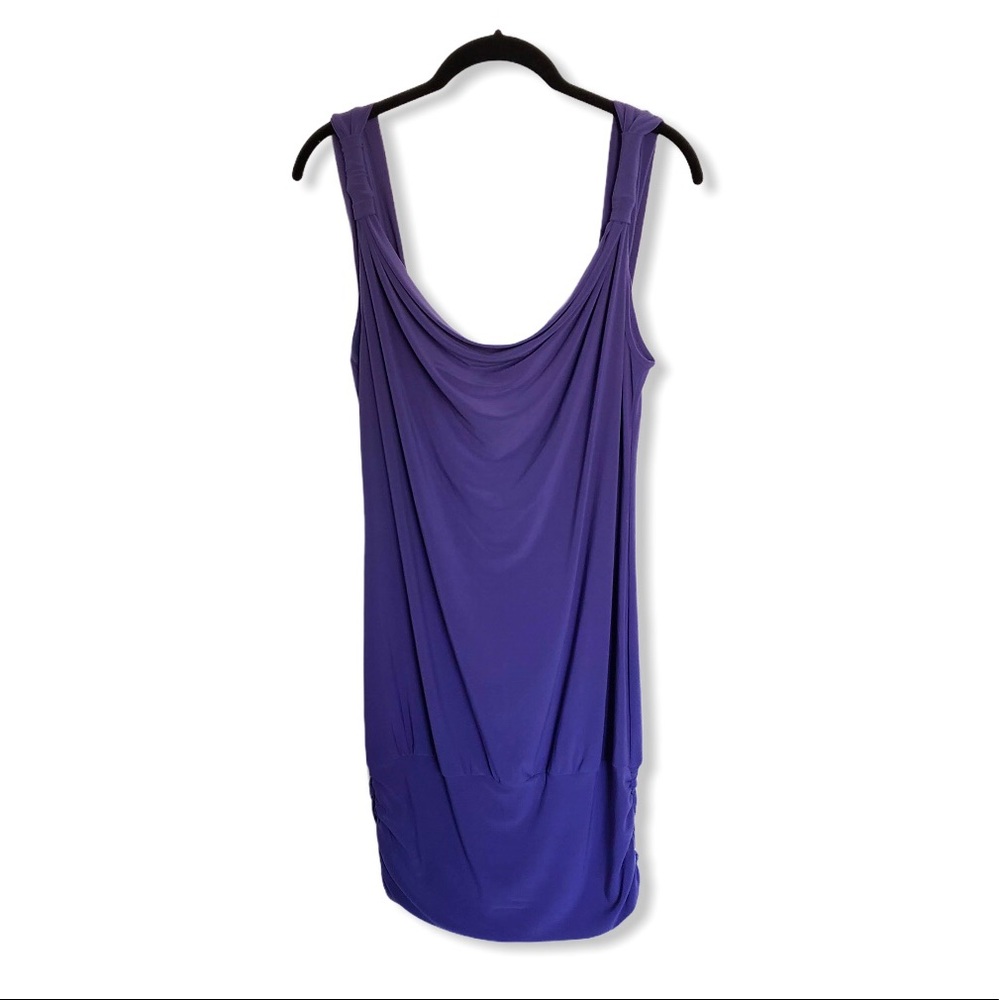 NWT Marciano Draped Purple Dress Small